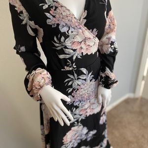 Gianni Bini Rotar Bloom Floral Wrap Dress